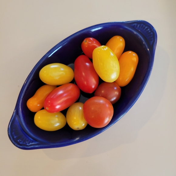 Vintage USA Ceramic Cobalt Blue Small Gratin Dish ~ MCM ~ FINAL PRICE - Picture 7 of 12